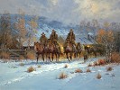 Three Hands And A Hound By G. Harvey Giclee On Canvas  Artist Proof by G Harvey