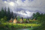 Peaceful Encampment By G. Harvey Giclee On Canvas  Artist Proof by G Harvey