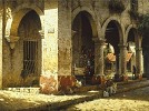Plaza Del Mercado By George Hallmark Giclee On Canvas  Artist Proof by George Hallmark