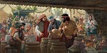 The First Miracle By James Seward Giclee On Canvas  Artist Proof by James Seward