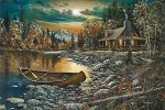 High Country Retreat By Jim Hansel Giclee On Canvas  Artist Proof by Jim Hansel