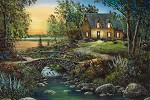 Stonybrook Cottage By Jim Hansel Giclee On Canvas  Signed & Numbered by Jim Hansel