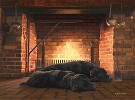 Fireside Friends Limited Edition Canvas by John Weiss