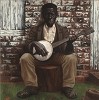 Banjar Giclee On Canvas (he) Hand Embelished by Kadir Nelson