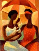 In The Shade Giclee by Keith Mallett