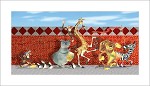 Madagascar Kids Parade Giclee On Paper by Kirk Sanders