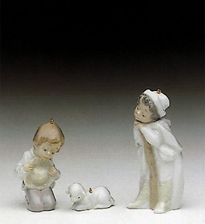 Lladro Holy Shepherds (with Hooks) 1991 Only-5809G