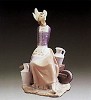 Lladro_Milkmaid With Wheelbarrow