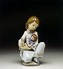 Thoughful Caress 1993-96 by Lladro