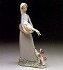 Girl With Goose And Dog 1974-93 by Lladro