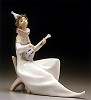 Young Jester With Mandolin 1995-97 by Lladro