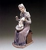Medieval Lady Embroiderer 1982-89 by Lladro