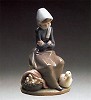 Girl With Ducks - Duck Seller 1974-93 by Lladro