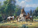 Empty Lodge By Martin Grelle Giclee On Canvas  Signed & Numbered by Martin Grelle