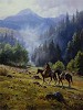 Mists Of Morning By Martin Grelle Canvas  Artist Proof by Martin Grelle