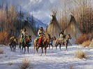 Hunters Morning By Martin Grelle Giclee On Canvas  Signed & Numbered by Martin Grelle