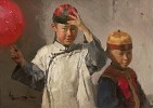 Dressed For The Festival Smallwork Canvas Edition by Mian Situ