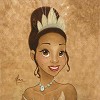 Princess Tiana Portrait Giclee On Canvas by Mike Kupka