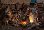 Oregon Trail Family 1848 Limited Edition Canvas by Morgan Westling