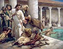 At The Pool Of Bethesda Studio Canvas Giclee by Nathan Greene