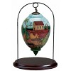 Neqwa Walnut Finish Decorative Stand Large by Neqwa