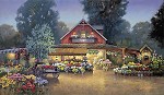 Paul Landry_EVENING AT THE FLOWER MARKET, ENHANCED CANVAS