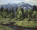 Calm And Free By Robert Peters Giclee On Canvas  Signed & Numbered by Robert Peters