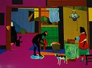 Mecklenburg Morning: Sunrise For China Lamp Artist Signed by Romare Bearden