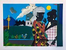 Conversation Artist Signed by Romare Bearden