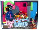 Morning Artist Signed by Romare Bearden