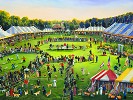 The Dog Show Limited Edition Canvas by Sally Caldwell Fisher