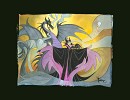 Maleficent Hand Deckled Gicl�e On Paper by Toby Bluth