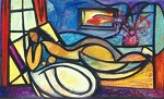 William Tolliver&nbsp;Nude in Solitude Artist Signed Lithograph