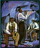 Jammin Limited Edition Stone Lithograph by William Tolliver
