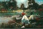 Waiting For The Big One Artist Signed Lithograph by William Tolliver