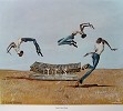 Ernie Barnes&nbsp;Head over Heels-signed