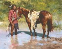 Howard Terpning&nbsp;Deeds Of His Father Smallwork Canvas Edition