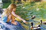 Close Encounter Canvas Giclee