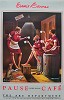 Ernie Barnes&nbsp;Pause Cafe'/Cofee Break-signed