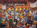 Ernie Barnes&nbsp;Solid Rock Congregation-signed