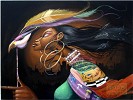 Frank Morrison&nbsp;SISTA BEHIND THE MASK ARTIST PROOF