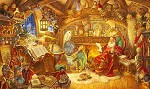 St. Nicholas In His Study Limited Edition Print