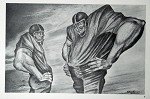 Ernie Barnes&nbsp;Two Linemen 