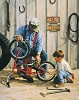 Grandson�s Helper Canvas Giclee