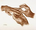 Two Hearts, One Life Canvas Giclee