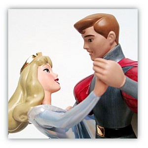WDCC Disney Classics Sleeping Beauty Princess Aurora And Prince Phillip A Dance In The Clouds (BLUE) Porcelain Figurine