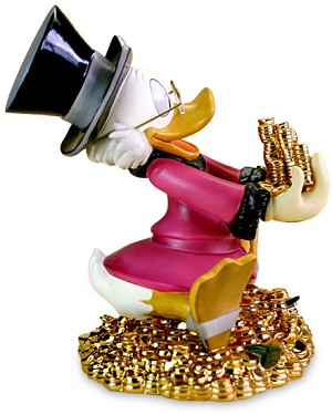 WDCC Disney Classics Scrooge McDuck Money! Money! Money! Porcelain Figurine