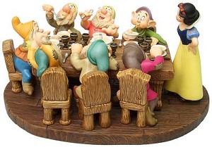 WDCC Disney Classics Snow White And The Seven Dwarfs Soup's On Porcelain Figurine