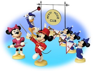 WDCC Disney Classics Mickey Mouse Club Mickey's Nephews Sounds The Trumpets 