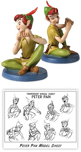 WDCC Disney Classics Peter Pan Forever Young Porcelain Figurine